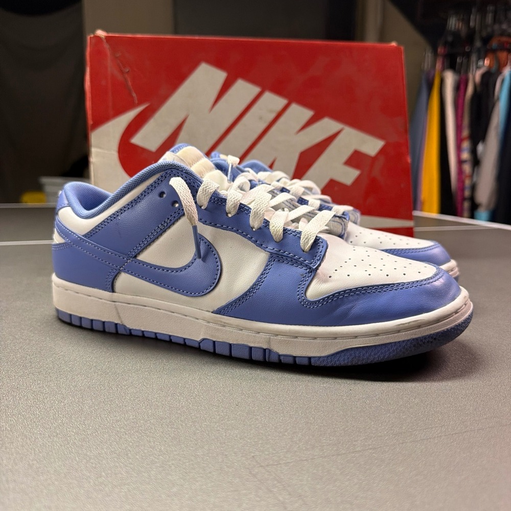 Nike Dunk Low Polar Blue White Sneakers DV0833-400 Mens Size 9